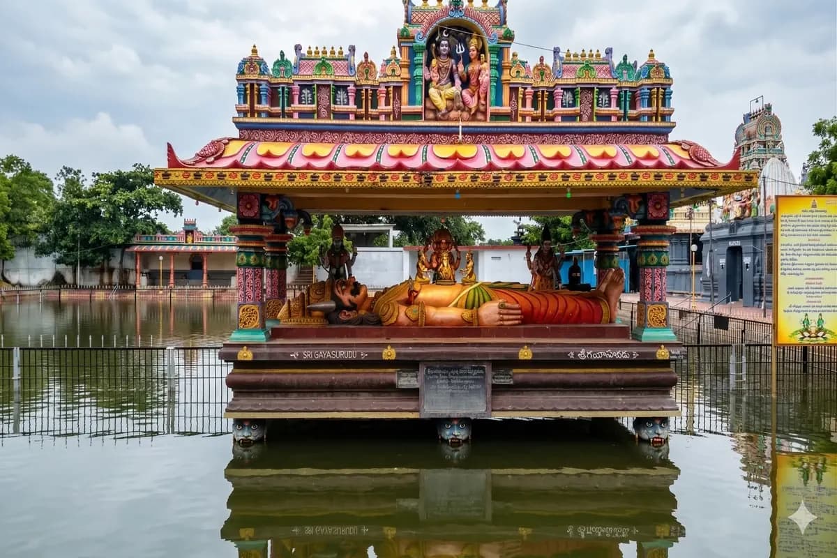 The Legend of Gayasura — demon who performed penance and whose body became the sacred land of Padagaya, Pithapuram, Dakshina Kashi