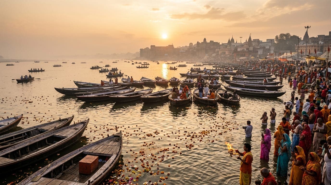 Prayagraj Triveni Sangam for Pitru Karma